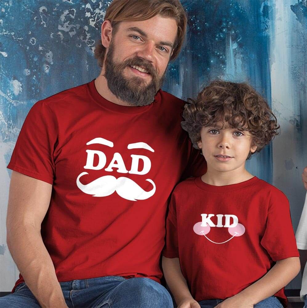 Dad and Kid Baba Erkek Çocuk Tişört Kombini