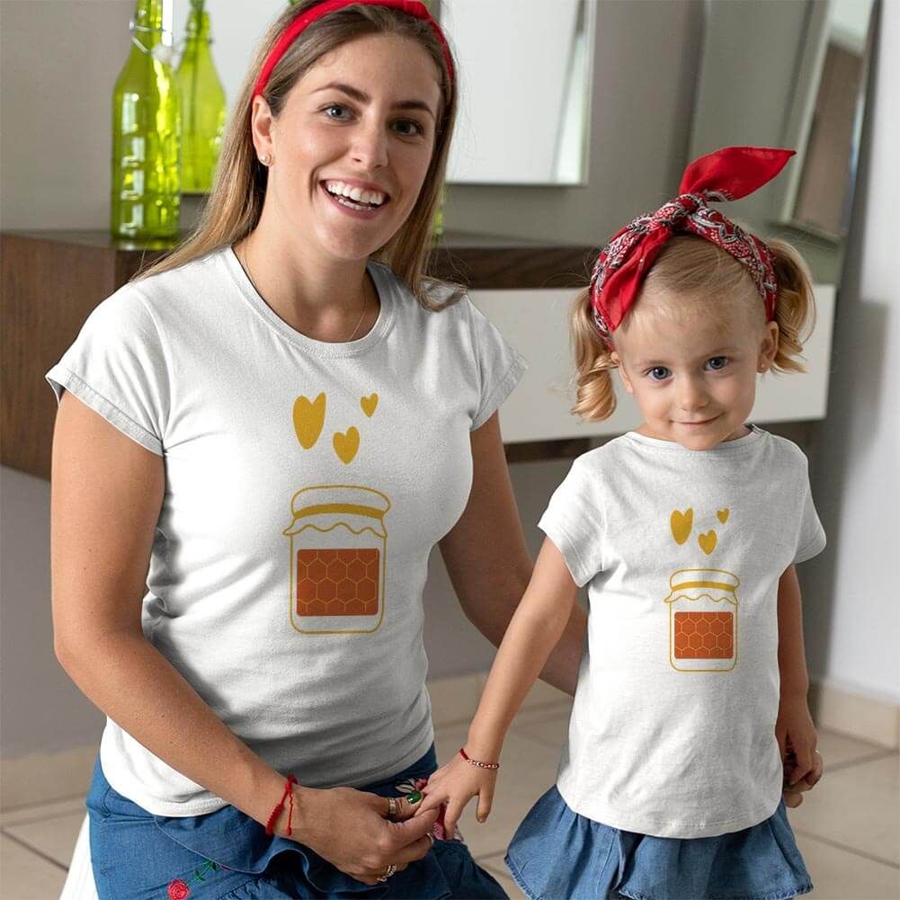 Arım Balım Anne Kız Çocuk Tişört Kombini