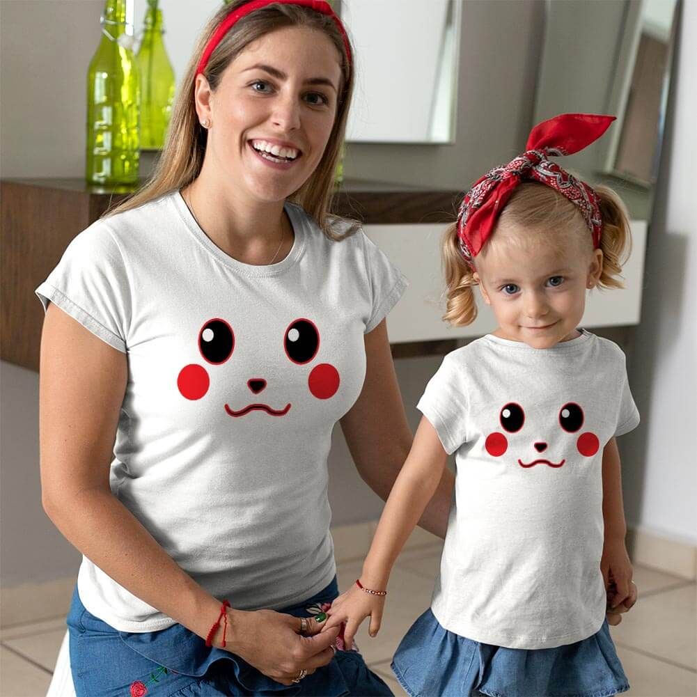 Pikachu Anne Kız Çocuk Tişört Kombini