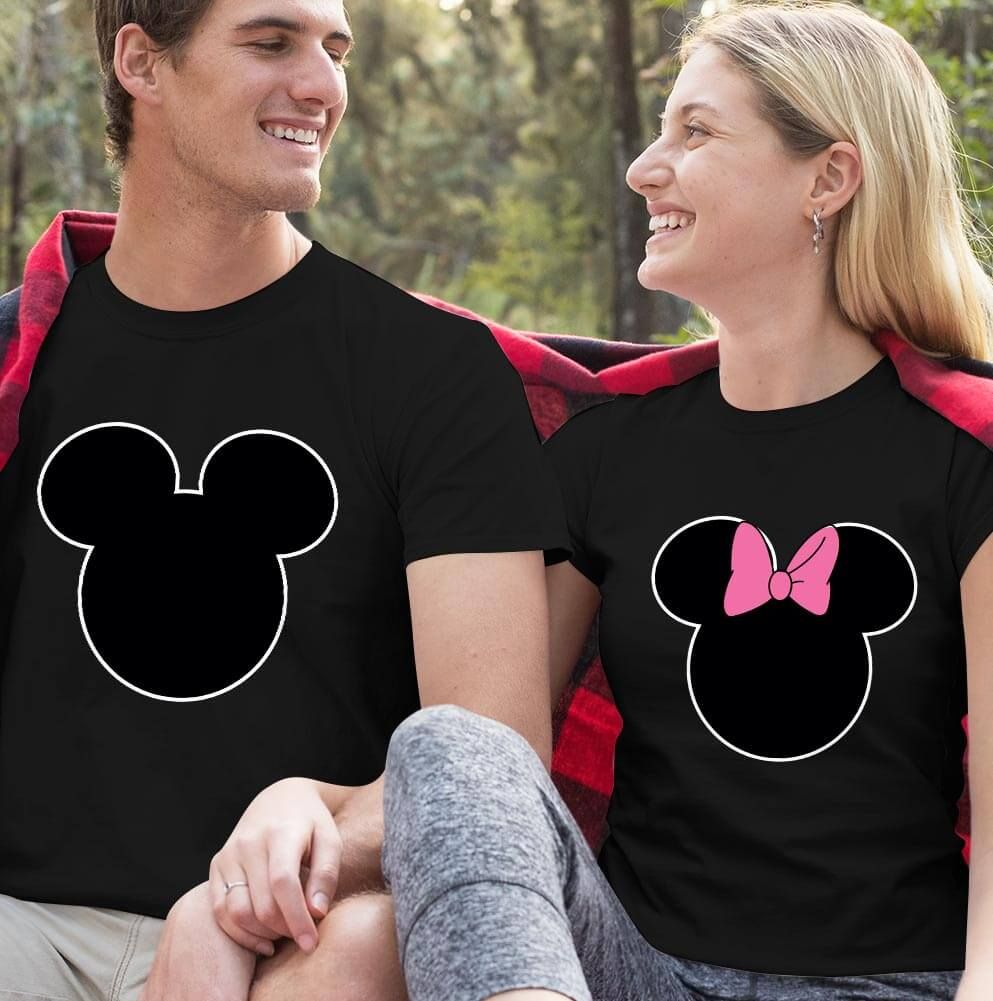 Mickey ve Minnie Mouse Sevgili Tişört