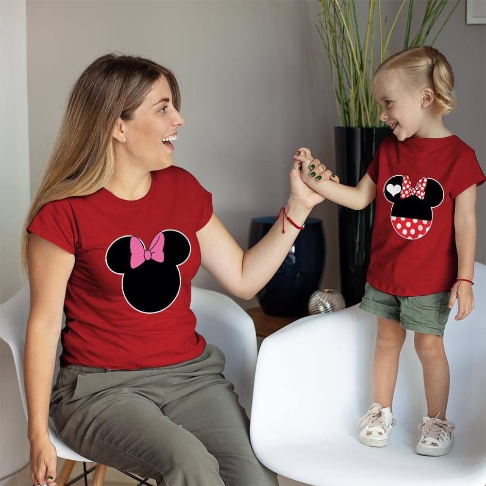 Minnie Mouse Anne Kız Çocuk Tişört Kombini (1)