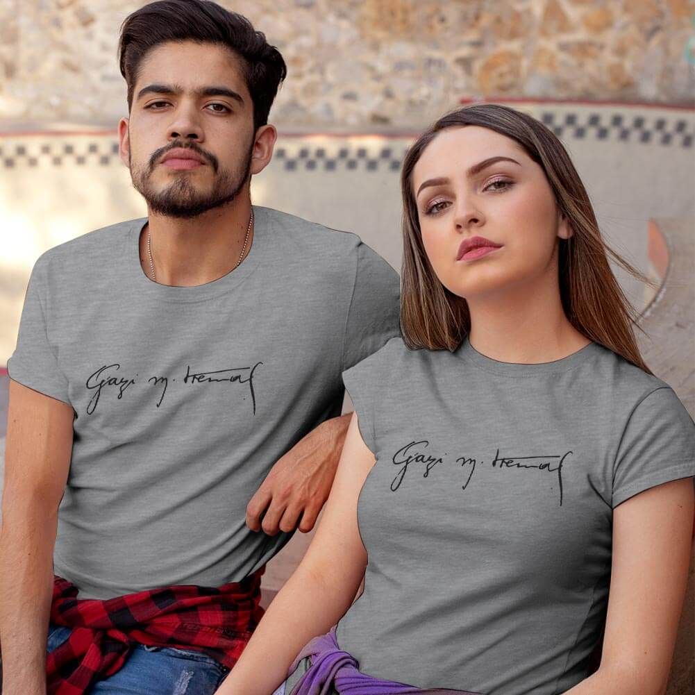 Gazi Mustafa Kemal İmzalı Sevgili Tişört Kombini