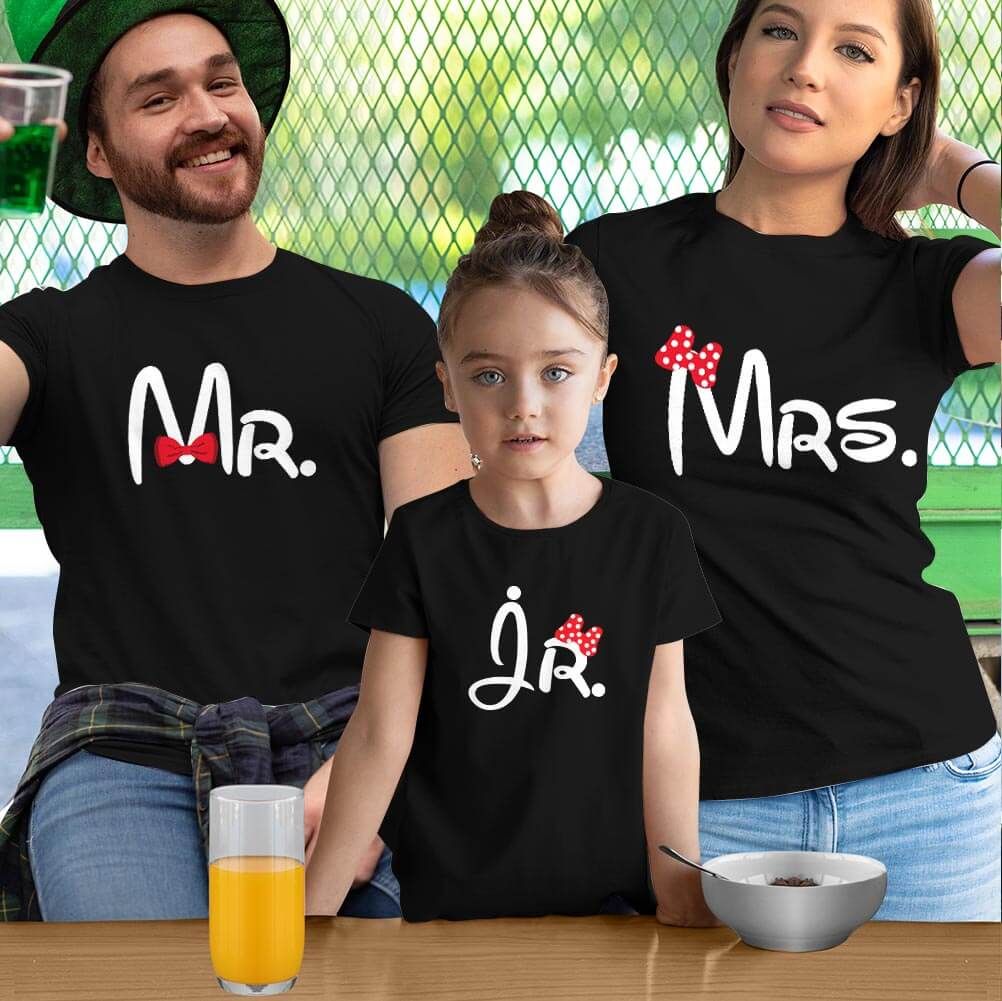 Mr. Mrs.and Jr Anne Baba Kız Çocuk Kombini