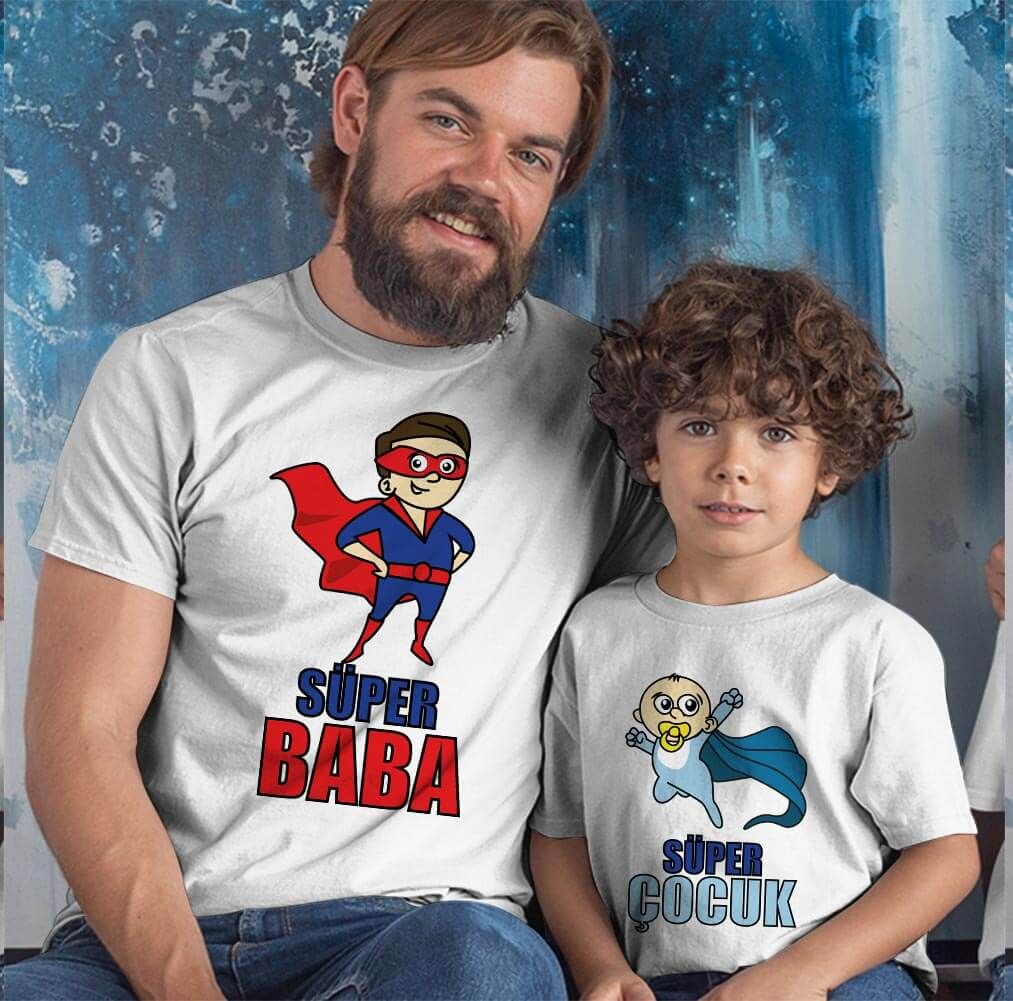 Süper Baba ve Erkek Çocuk Kombini (1)