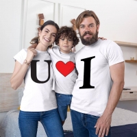 I Love U Anne Baba Erkek Çocuk Tişört Kombini - 2