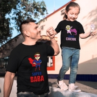 Süper Baba ve Kız Çocuk Kombini - 2