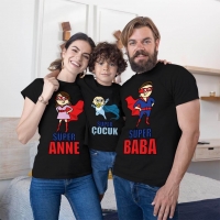 Süper Anne Baba ve Erkek Çocuk Kombini - 4