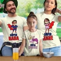 Süper Anne Baba ve Kız Çocuk Kombini - 2