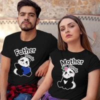 Sevimli Panda Sevgili Tişört Kombini - 5