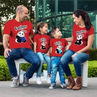 Sevimli Panda Aile Tişört Kombini - 2