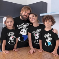 Sevimli Panda Aile Tişört Kombini - 3