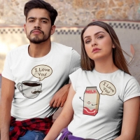 Süt ve Kahve Sevgili Tişört Kombini - 2