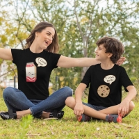 Süt ve Kurabiye Anne Erkek Çocuk Tişört Kombini - 3