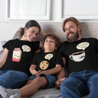 Muhteşem 3'lü Anne Baba ve Erkek Çocuk Tişört Kombini - 2