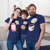 Muhteşem 3'lü Anne Baba ve Erkek Çocuk Tişört Kombini - 4