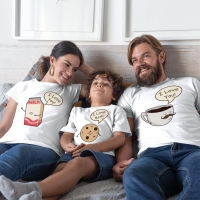 Muhteşem 3'lü Anne Baba ve Erkek Çocuk Tişört Kombini - 5