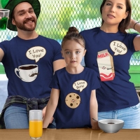 Muhteşem 3'lü Anne Baba ve Kız Çocuk Tişört Kombini - 4