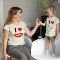Smile Anne Kız Çocuk Tişört Kombini - 4