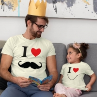 Smile Baba Kız Çocuk Tişört Kombini - 5