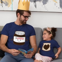 Nutella Baba Kız Çocuk Tişört Kombini - 2