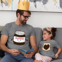 Nutella Baba Kız Çocuk Tişört Kombini - 4