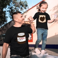 Nutella Baba Kız Çocuk Tişört Kombini - 5