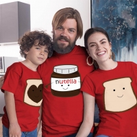 Nutella Anne Baba ve Erkek Çocuk Tişört Kombini - 2