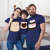 Nutella Anne Baba ve Erkek Çocuk Tişört Kombini - 3