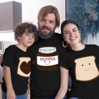 Nutella Anne Baba ve Erkek Çocuk Tişört Kombini - 4