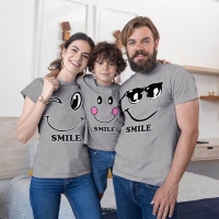 Mutlu Anne Baba Erkek Çocuk Tişört Kombini