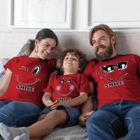 Mutlu Anne Baba Erkek Çocuk Tişört Kombini - 2