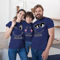 Mutlu Anne Baba Erkek Çocuk Tişört Kombini - 3