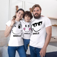 Mutlu Anne Baba Erkek Çocuk Tişört Kombini - 5