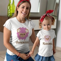 Annesinin Kuzusu Anne Kız Çocuk Tişört Kombini - 3