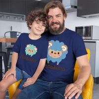 Babasının Kuzusu Baba Erkek Çocuk Tişört Kombini - 4