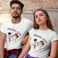 Mutlu Aile Sevgili Tişört Kombini - 2