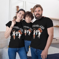 Mutlu Aile Anne Baba Erkek Çocuk Tişört Kombini - 2