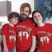 Mutlu Aile Anne Baba Erkek Çocuk Tişört Kombini - 3
