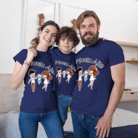 Mutlu Aile Anne Baba Erkek Çocuk Tişört Kombini - 4