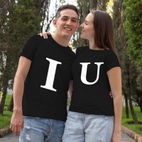 I Love U Sevgili Tişört Kombini - 4