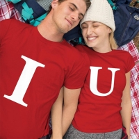 I Love U Sevgili Tişört Kombini - 5