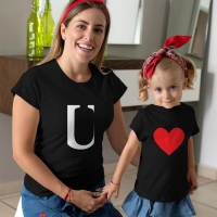 I Love U Anne Kız Çocuk Tişört Kombini - 2