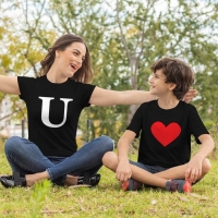 I Love U Anne Erkek Çocuk Tişört Kombini - 5