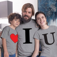 I Love U Anne Baba Erkek Çocuk Tişört Kombini - 4