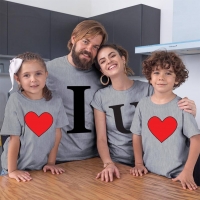 I Love U Aile Tişört Kombini - 2