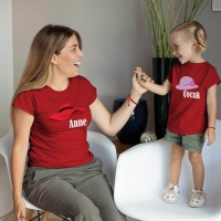 Şapka Temalı Anne Kız Çocuk Tişört Kombini - 3