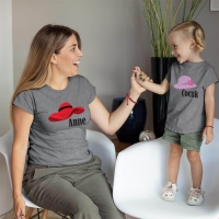 Şapka Temalı Anne Kız Çocuk Tişört Kombini - 5