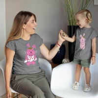 Tavşan Anne Kız Çocuk Tişört Kombini - 3