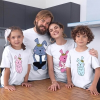 Tavşan Ailesi Tişört Kombini - 4