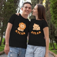 Aslan Sevgili Tişört Kombini - 4